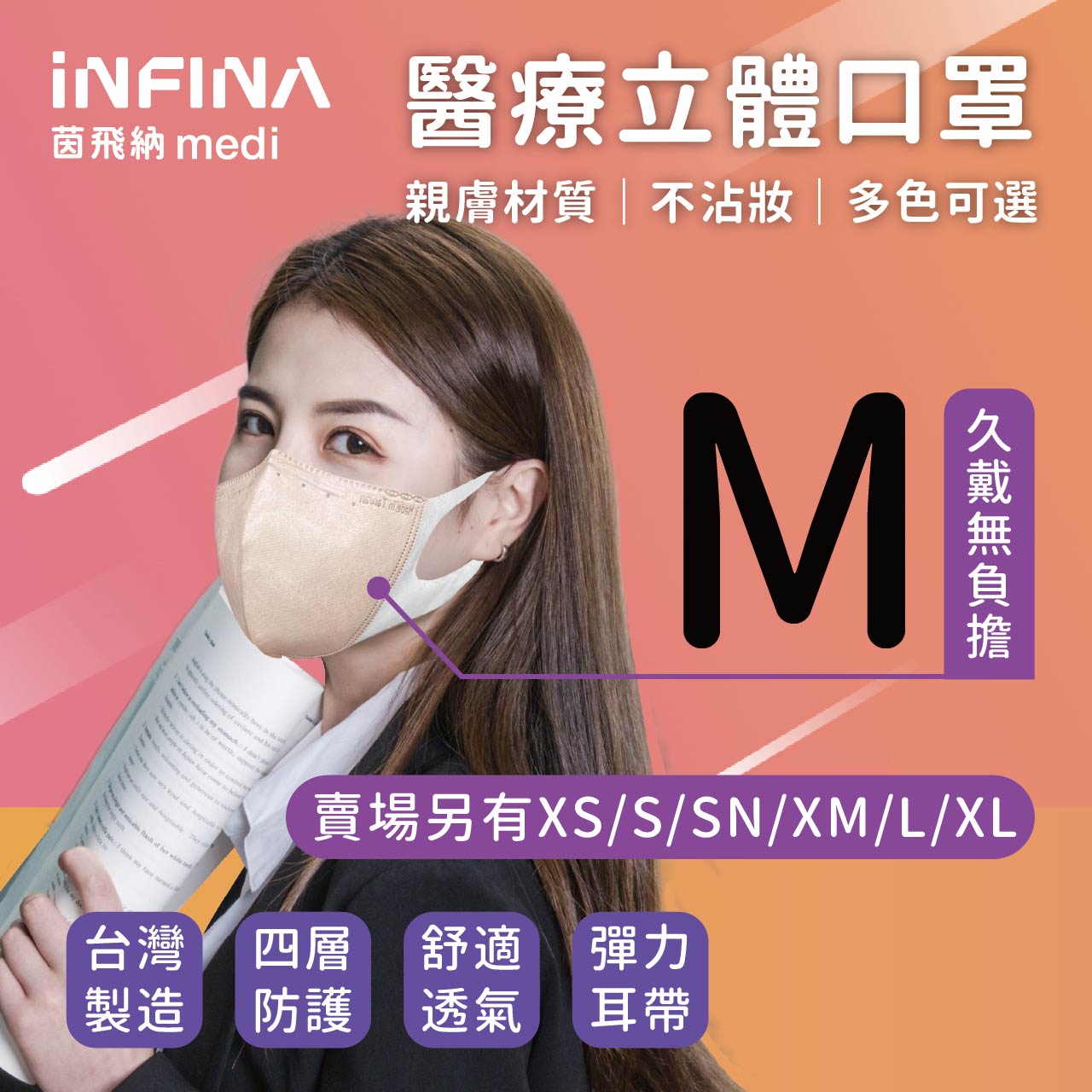 醫療立體口罩 尺寸 M